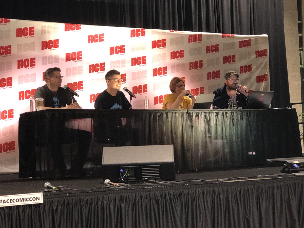 NW_NERD's tweet photo. Great day at @ACEcomicconโs #podcast stage in #Seattle with #AfterTheseMessages. https://t.co/xdwbbPLF6k