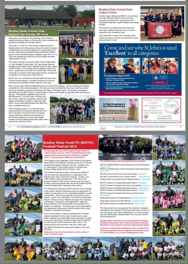 BS_Matters's tweet photo. July's mag is online now.Loads of local #sports clubs featured.Thanks to all our advertisers &amp; contributors #teamworkmakesthedreamwork Keep up to date by Following us &amp; @WFM_Matters @ChepstowMatters @MattersMags Download for FREE https://t.co/WwYkise2Sl https://t.co/GLGXKGctUz