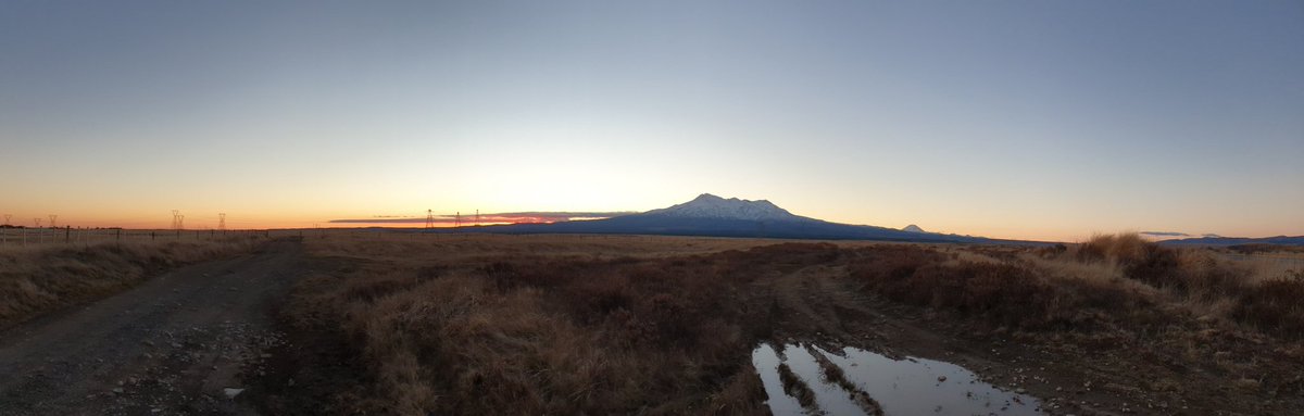 Sunset at Mt Ruapehu taken along the desert road.