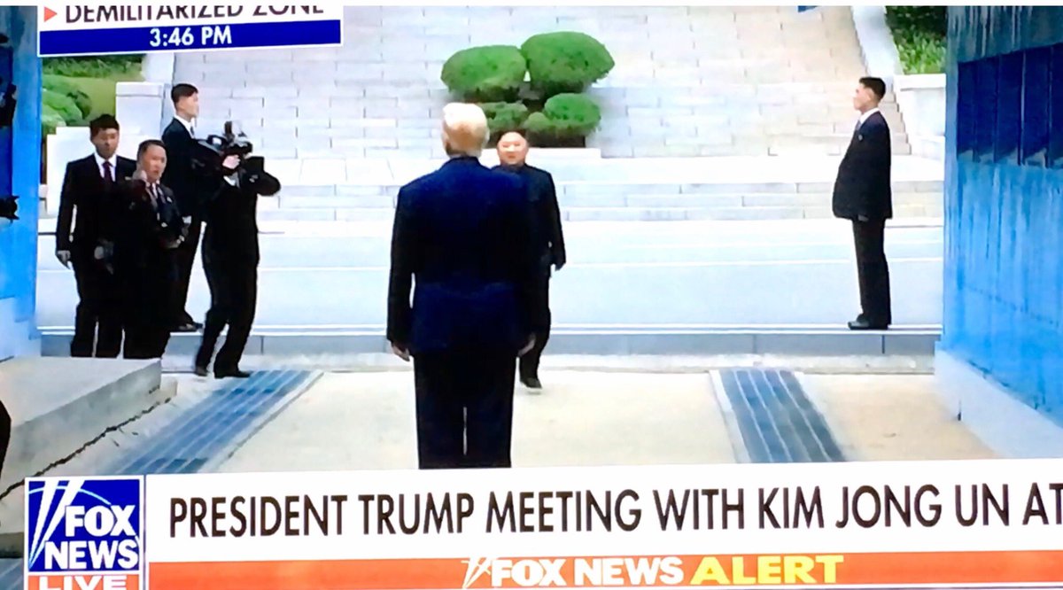 KingsGarment's tweet photo. Congratulations to our @realDonaldTrump for #TrumpMakingHistory as only our @POTUS can.
Thanks to God for this Blessing of such Amazing and Courageous #President of The USA 🇺🇸 Donald J. Trump as he meets with The North Korean leader Kim.
#MAGA2020
#TRUMP2020 https://t.co/1BVS7NmGFR