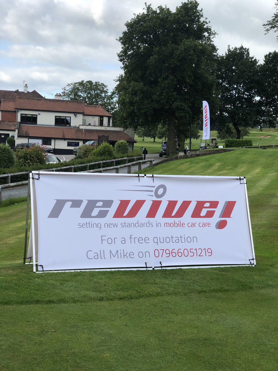 All set up and ready for the Charity Am Am <a href="/WarringtonGC/">Warrington Golf Club</a> #promotion #SMARTrepair #reviveontheroad #reviveuk