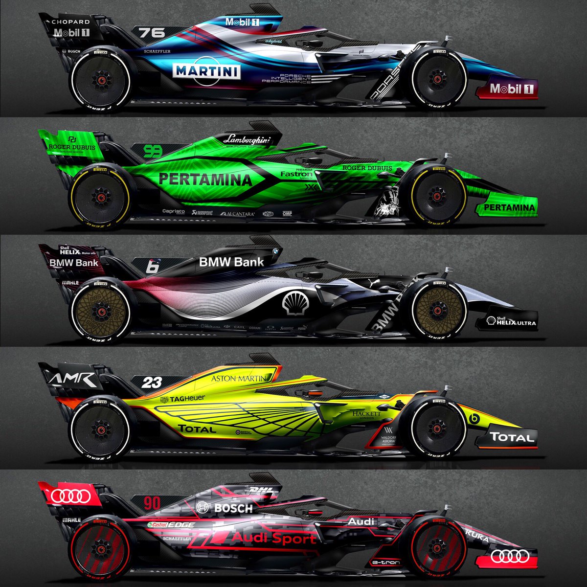 Sean Bull Design Twitterissa 2021 F1 Concept And Manufacturer Liveries Favourite And Who Else Do You Want To See Enter F1 F1 F12021 Formula1 Livery Austriagp Https T Co Bawk0mlfvi