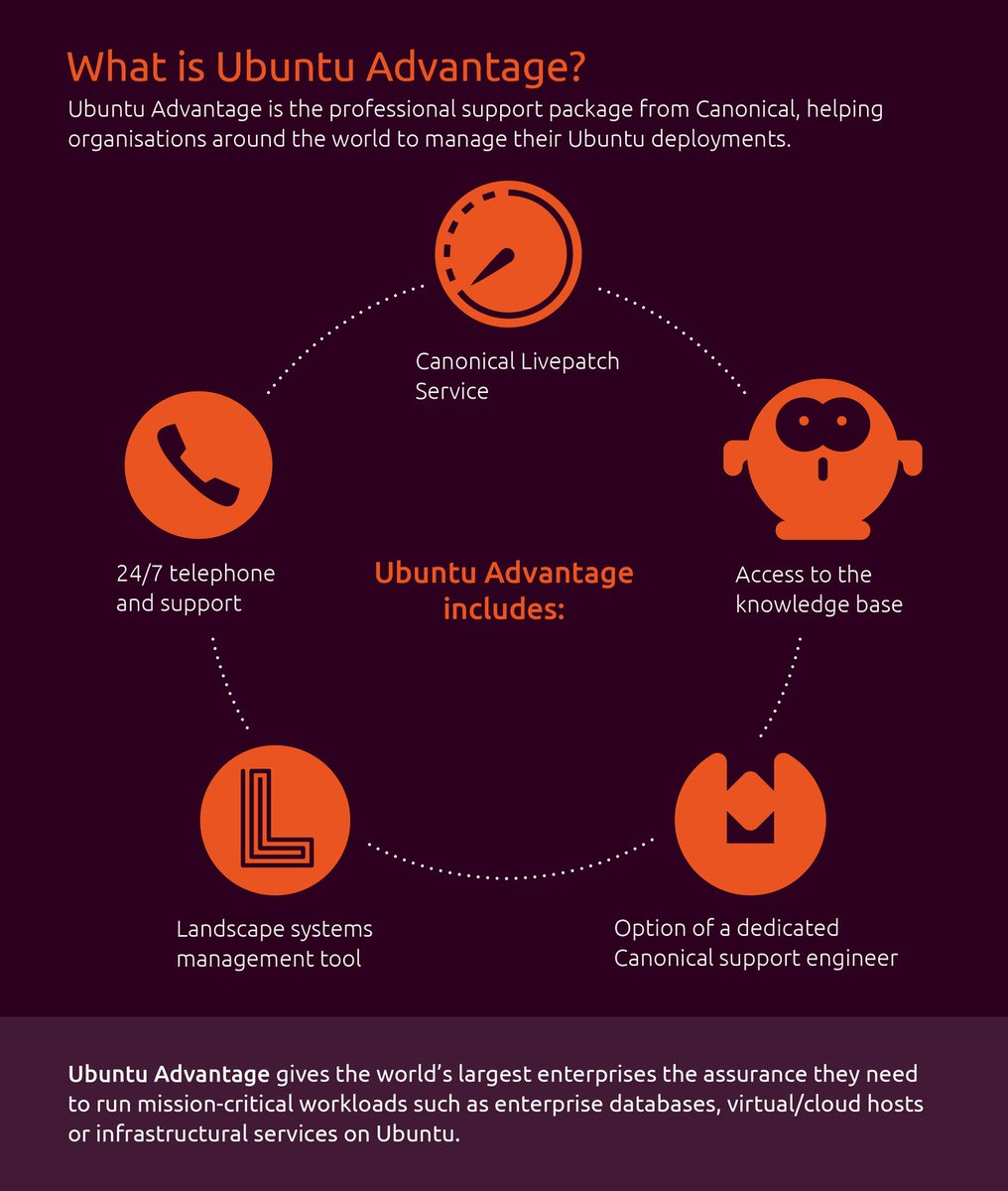 ubuntu's tweet photo. What is #UbuntuAdvantage? https://t.co/D58BzvNLl4 https://t.co/Q7o9efFjAH