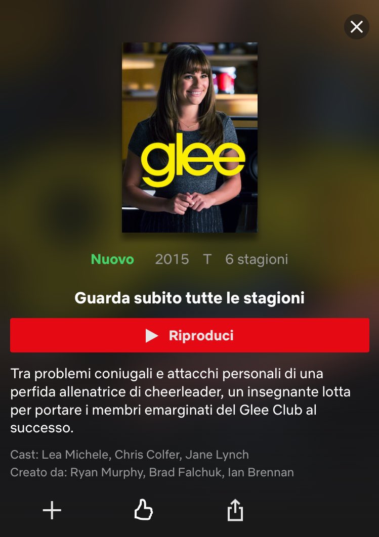 msLeaITA's tweet photo. Buongiorno Leanatic!!!!💕
Da oggi Glee è ufficialmente disponibile su @NetflixIT, buona maratona a tutti! 🙌🏻☀️ https://t.co/YfIRbglSeI