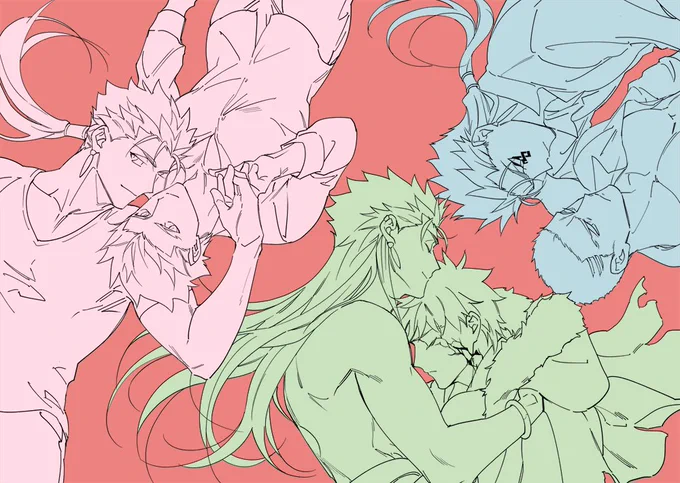 クーエミ×3線画だけで疲れたよ 