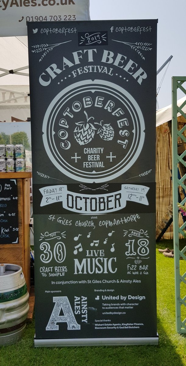 Coptoberfest's tweet photo. #SaveTheDate 18/19 Oct. #coptoberfest #charity #beerfest #york #communityspirit #volunteers #craftbeer #livemusic #onlyinyork @VicarGeoff @AinstyAles @MMagsondesign @Starkenstein @copcarnival https://t.co/IumFBUEnv2