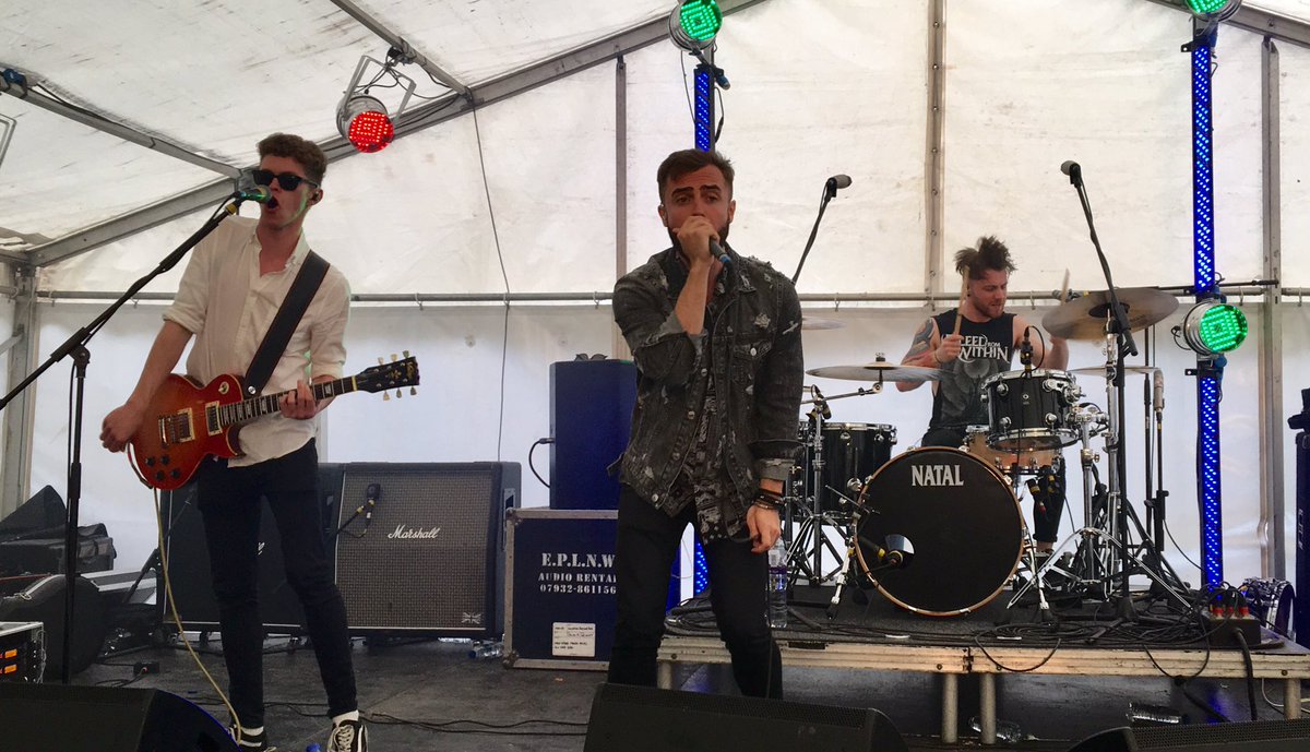 A young band making a big impression <a href="/WildFireFestUK/">WILDFIRE</a> yesterday were <a href="/landslidesmusic/">Landslides</a>. Ones to watch, for sure! #SupportNewMusic