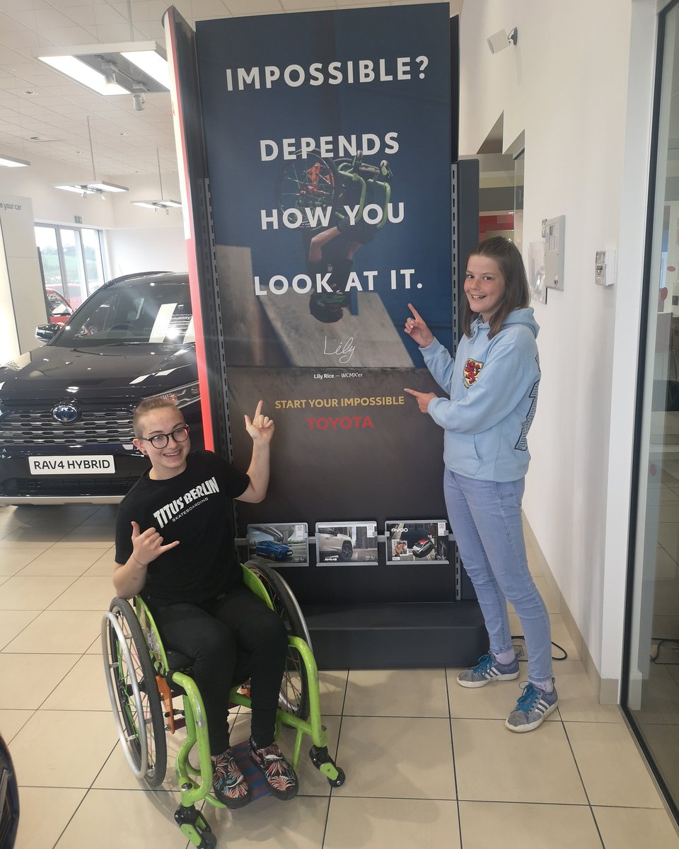 Oh my gosh!! Just passed @frftoyota and saw this!! Thank you so much <a href="/ToyotaUK/">ToyotaUK</a> <a href="/toyota_europe/">Toyota Europe</a> <a href="/TOYOTA/">Toyota USA</a> 🔥🔥

#puttingtheabilityintodisability #TOYOTA #SundayMotivation #WOW #wcmx #inspirational