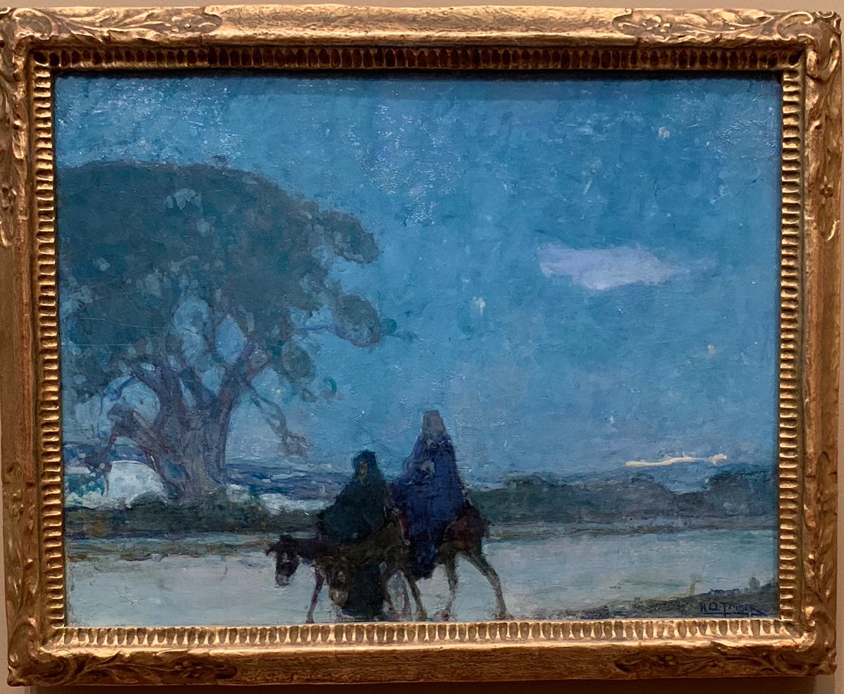 marcusmescher's tweet photo. How can Christians worship Jesus — who as a child fled to Egypt to save his life — and then blame the parents of 10,000 children detained in inhumane conditions even as the parents made the same desperate choice as Mary &amp; Joseph?

“Flight into Egypt” by Henry Ossawa Tanner, 1907 https://t.co/veNGPnbgNl