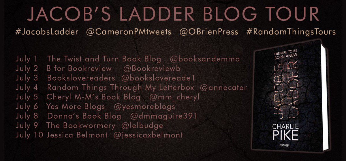 annecater's tweet photo. Really looking forward to DAY ONE of the #JacobsLadder by #CharliePike Blog Tour tomorrow with @booksandemma
#RandomThingsTours
@CameronPMtweets
@OBrienPress https://t.co/QzkAcGbsno