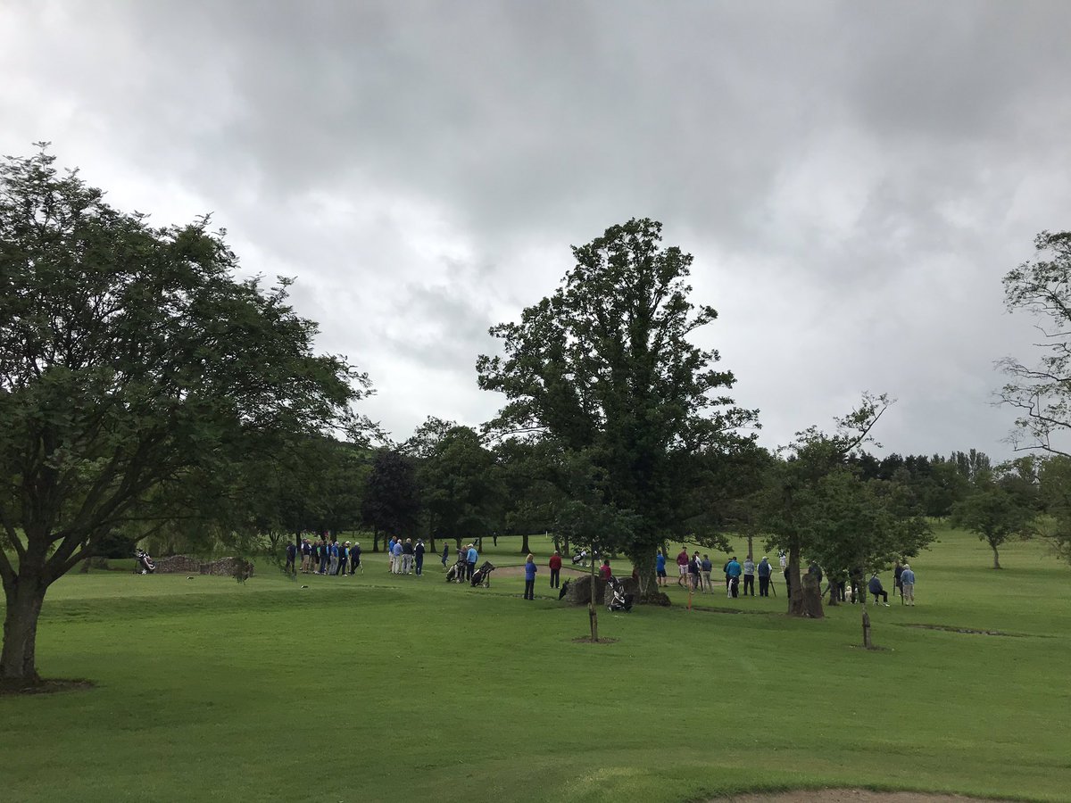 ShandonParkGC's tweet photo. This morning’s matches resulted in @MaloneGC & @ShandonParkGC progressing to the afternoon.
Both games were tight (with great galleries) with @MaloneGC beating @KnockGolfClub on extra holes & @ShandonParkGC winning v @fortwilliamgc on 18th.
#GoShandon ⛳️ @JohnWes63728546 https://t.co/EEOnmJr74H