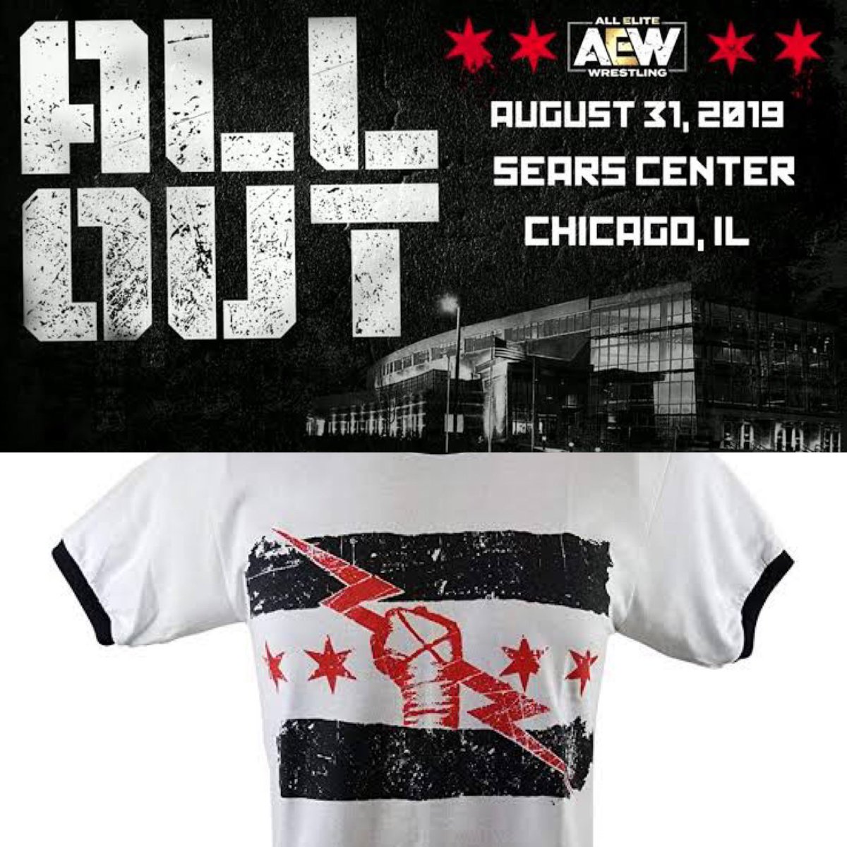 JoshRRiley's tweet image. Surely im not the only one who has noticed the similiarties of the stars 🤔
@AEWrestling @CMPunk @davemeltzerWON  @WrestleTalk_TV  #punkreturns #aewdoubleornothing #chicagoboy #thosestarslookfamiliar