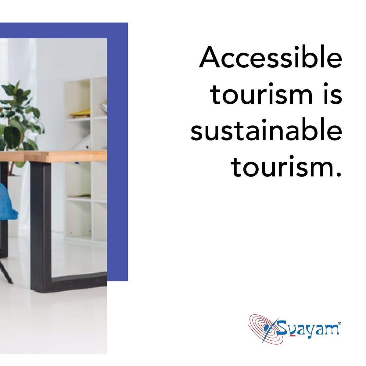 India’s historical, cultural and religious sites are celebrated all over the world. Ensuring accessible infrastructure in hotels will enable everyone to have a true enjoyment of the Wonders of India. #YahanSeWahanTak
#Accessiblity4All #AccessibleTourism #AccessibleHotels