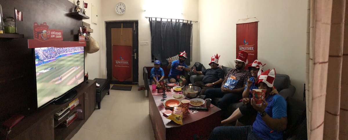 p_ivaturi's tweet photo. #KFHomeStadium #GoodTimes #Kingfisher tense match! Ayiiii ... what will happen? @imVkohli would want @benstokes38 back in the hut ... We are predicting a score below 350. https://t.co/9LKxHmVKqK
