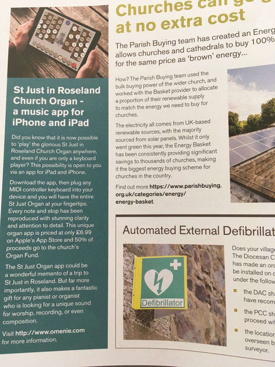 Phil Atkin (@ramoneskaraoke) on Twitter photo If Carlsberg did Church Organs ... our (this may sound immodest but) frankly awesome app, developed in our top secret sonic research labs in the parish of <a href="/StJust_StMawes/">StMawesandStJust</a>, looking fab on the back of the newly-published Archdeacons’ Visitation News for <a href="/DioTruro/">Diocese of Truro</a> If Carlsberg did Church Organs ... our (this may sound immodest but) frankly awesome app, developed in our top secret sonic research labs in the parish of <a href="/StJust_StMawes/">StMawesandStJust</a>, looking fab on the back of the newly-published Archdeacons’ Visitation News for <a href="/DioTruro/">Diocese of Truro</a>
