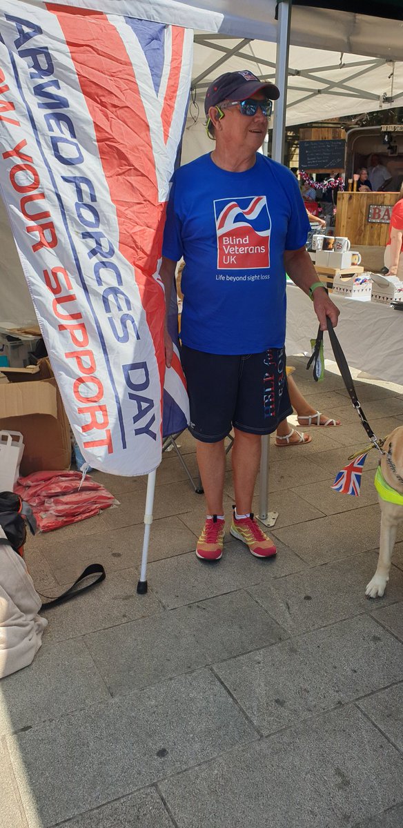 Supporting <a href="/BlindVeterans/">Blind Veterans UK</a>  at Peterborough Armed forces day.