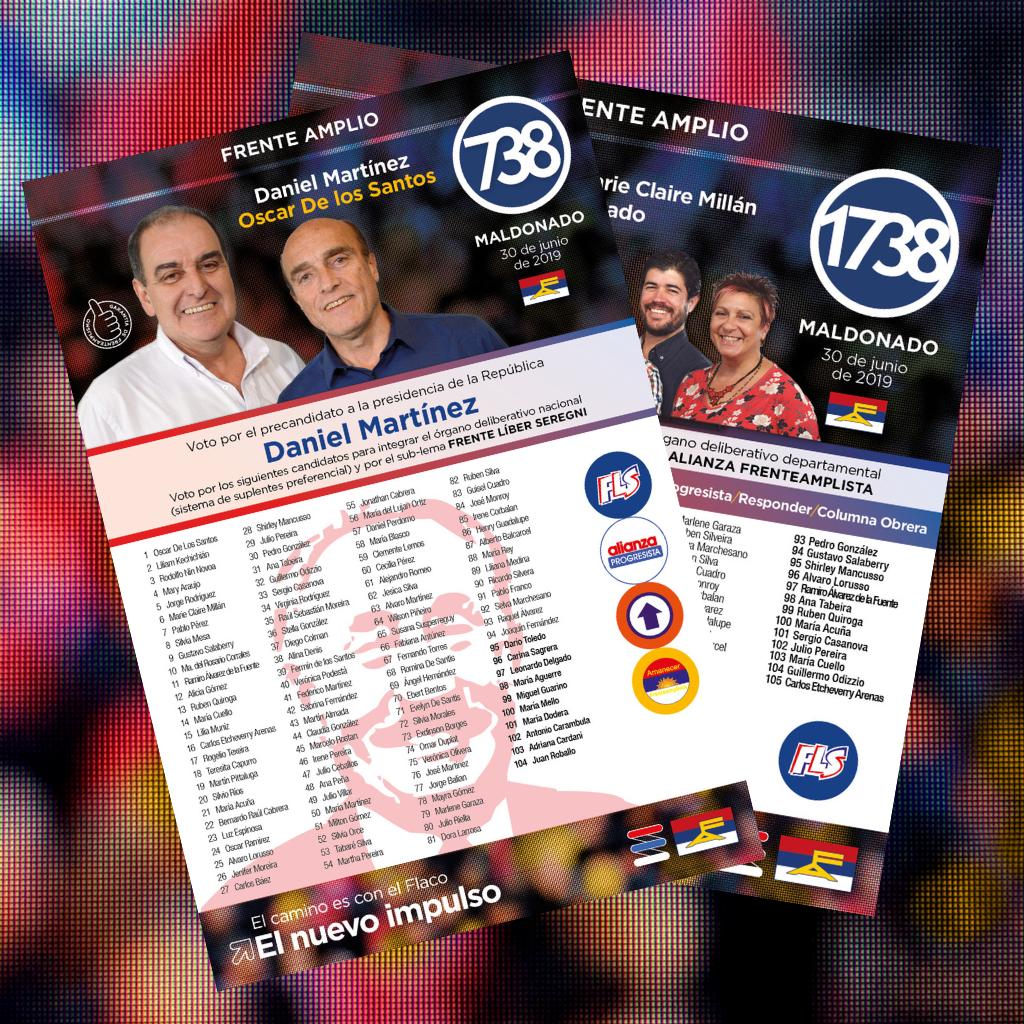 El 30 se vota 738 y 1738.

#ParaGanarHayQueVotar #GarantiaDeFrenteAmplismo #ElNuevoImpulso #4FA