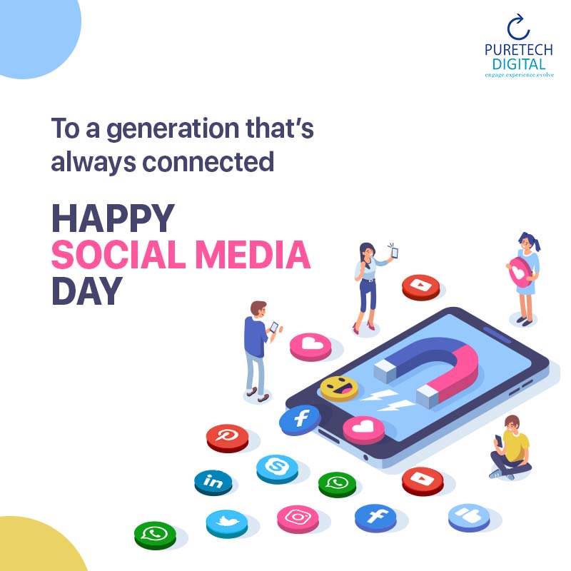 PuretechDigital's tweet photo. Celebrating the revolution of media becoming social. #SocialMediaDay #PuretechDiaries #PuretechLife https://t.co/qPSvDkTjdP