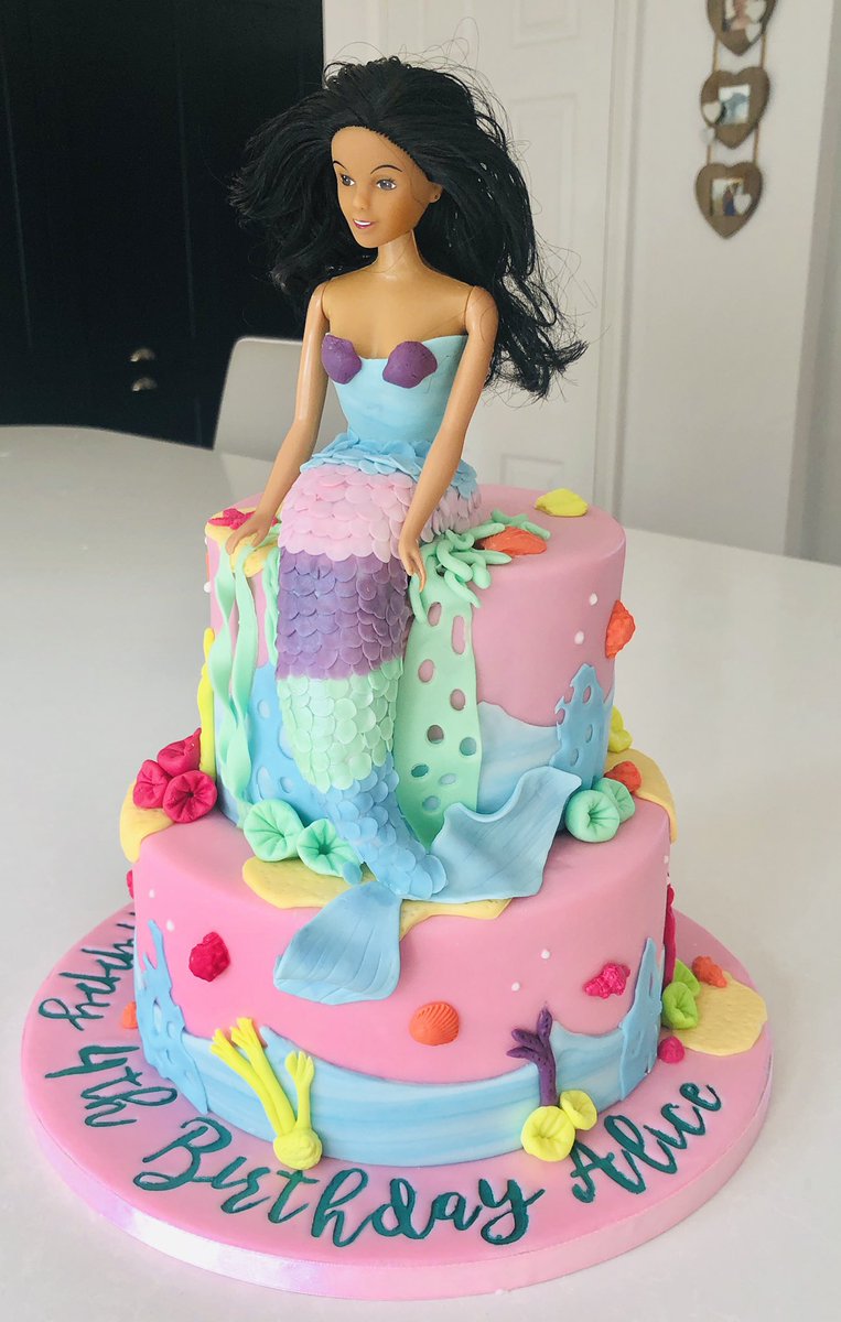 Mermaid cake for Alice’s 4th Birthday #mermaidcake #thekendalkitchen