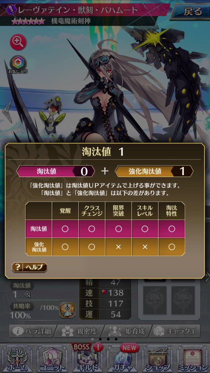 派手紺具 淘汰値上げ ロストラグナロク 7章ツイン ウェイク 第3話stage6 二人の眠り姫 これが楽と聞いて サクッと終わるクエストで 50回で 強化淘汰値 が1上がる感じ キラーズイノセントがまだ実装されてなくて クラスチェンジしたいユニットがいいの