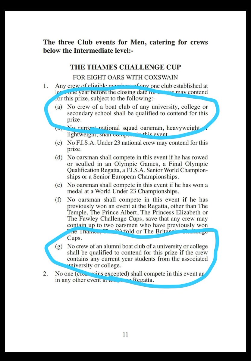 rswmaca's tweet photo. @fatsculler Okeanos is a student organisation competing in Thames Cup. Contravenes #hrr rules 1a and 1g. Hope you cover that in your club events blogpost. #thamescup https://t.co/anhtv6nEuC