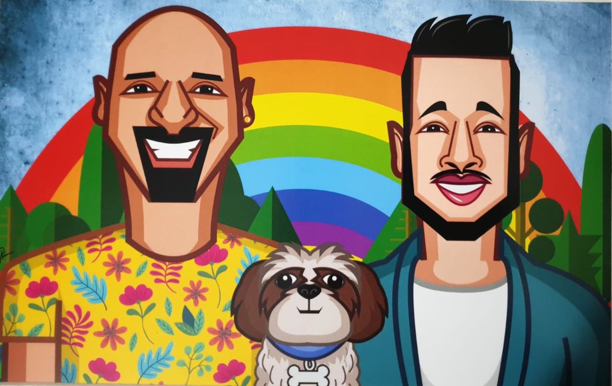 sureshramdas's tweet image. Thanks to @graphicurry for this awesome creation for our 3rd anniversary!!! 

#coupleportraits #pride #prasadbhatart #graphicurry #love #personalizedgift #uniquegifts #giftforhim #anniversarygifts #samesexcouple #Pride #anniversary