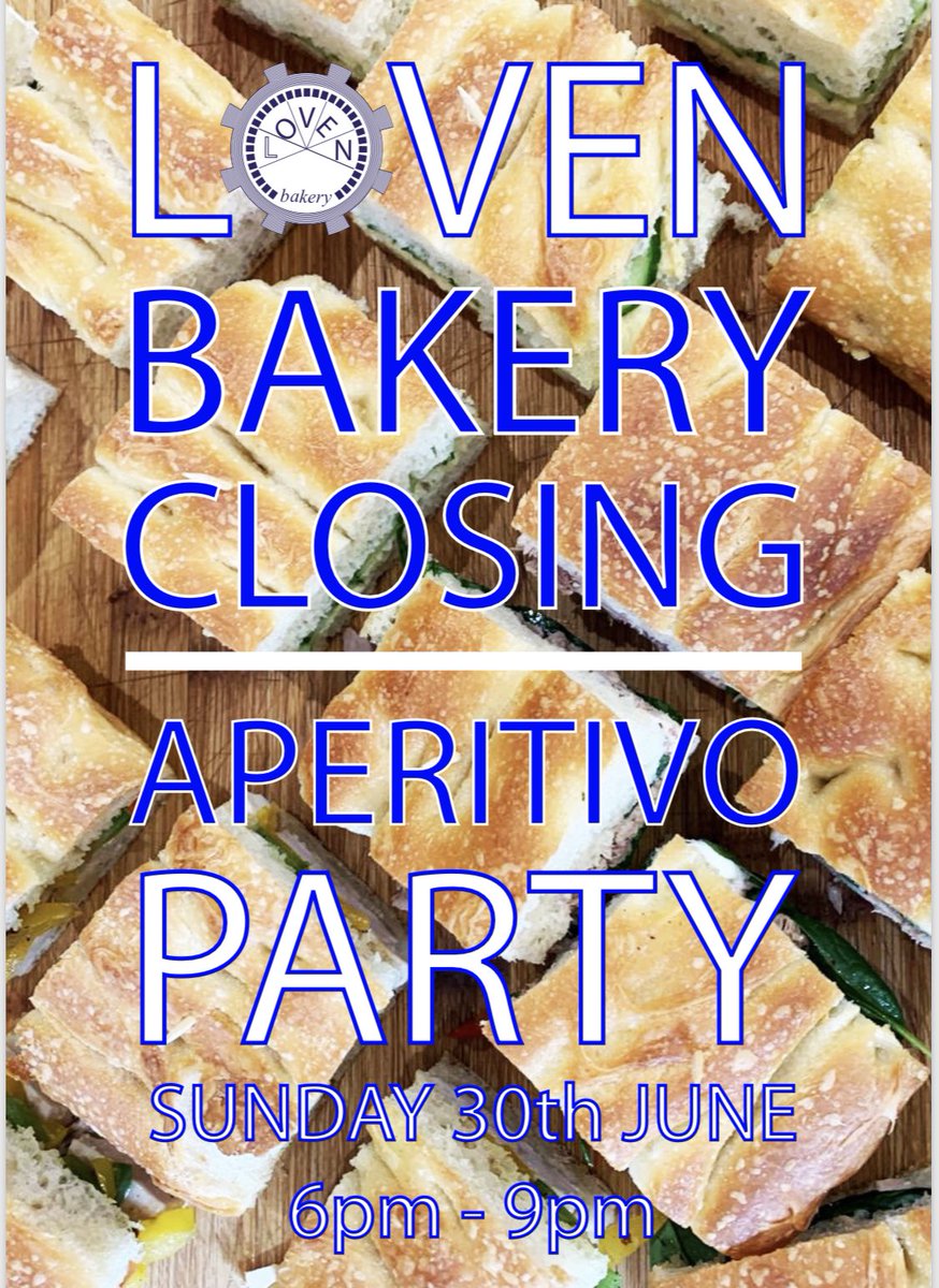 🚨ATTENZIONE🚨HAPPENING TONIGHT - LOVEN BAKERY APERIVITO CLOSING PARTY 6-9pm! Come and join us for the last Italian goodness! Everyone is invited. 
• Send your reservations to: loven@lovenpresents.com