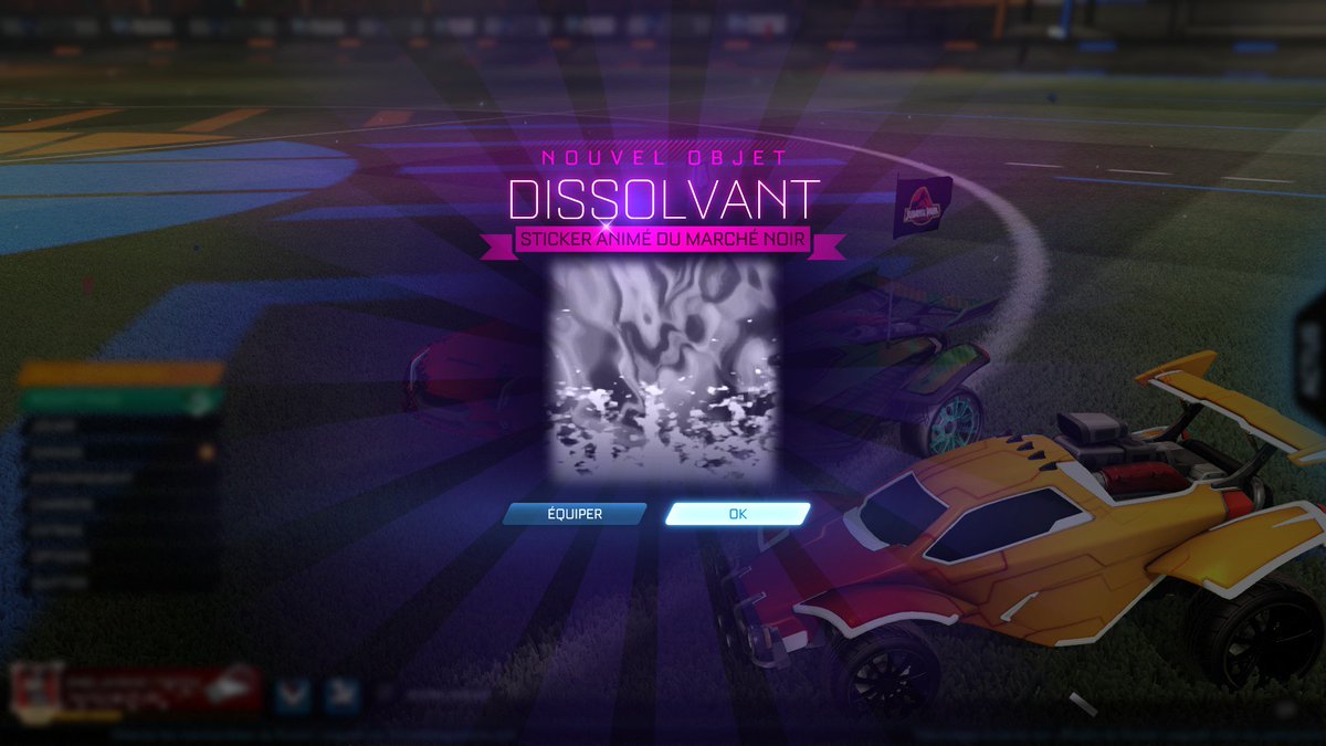 jayraw_off's tweet photo. ❤️ Un grand merci à @Jzion_ et Indeitsev pour les clés ... grâce à vous j'ai ENFIN mon DISSOLVER 🤩
#RocketLeague #GiftKeys #GoodViewers #BlackMarket #Dissolver #Streamer #TwitchAffiliate https://t.co/zUTMJvhQ8V