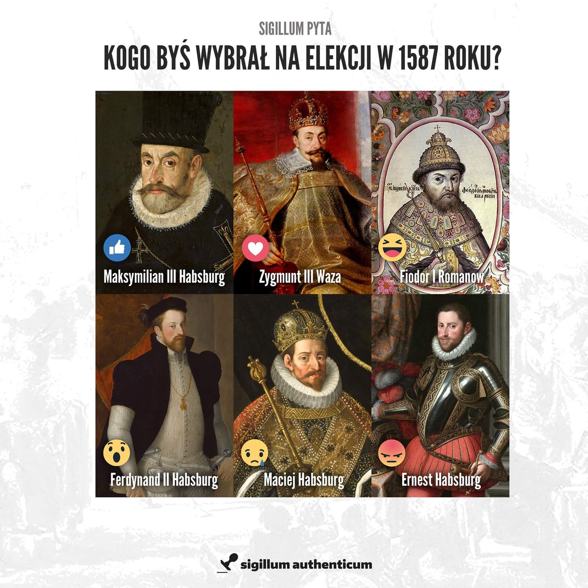 SAuthenticum's tweet photo. #SigillumPyta 30 czerwca 1587 roku rozpoczęła się elekcja na króla Polski. Skończyło się wyborem Zygmunta Wazy, choć jak wiadomo nie bez problemów. A Wy, gdybyście mogli, kogo wybralibyście na tron? Zapraszam do zabawy i dyskusji 🤓 https://t.co/PbD54kY27U