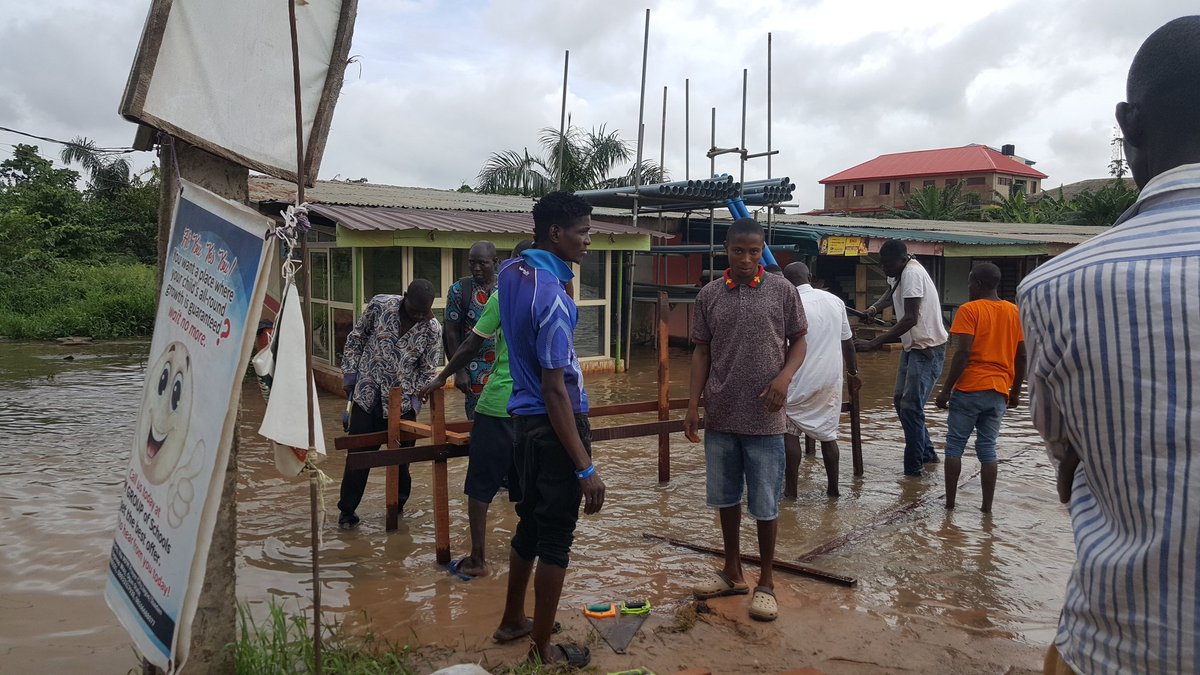 So I am thinking of what I can do for these little ones whose parents cannot afford to send them to school.The ones that are going can not take the bridge without wading through the infected water to&fro school