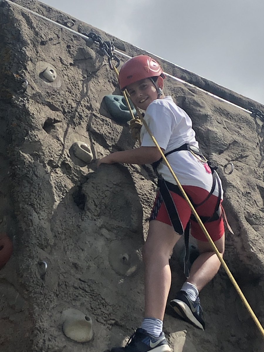 stgac12's tweet photo. We all managed to reach the top! Now on to archery! #y6 #resisdential #hymb https://t.co/ioBfoeSfGO