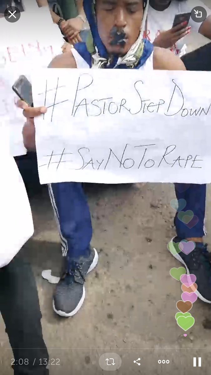 codshalom77's tweet photo. #notinmychurch #NoToRape
Protest at COZA church against #pastorbiodunfatoyinbo alleged RAPE of Busola Dakolo and other ladies in the Church! https://t.co/wZGMGTczfl