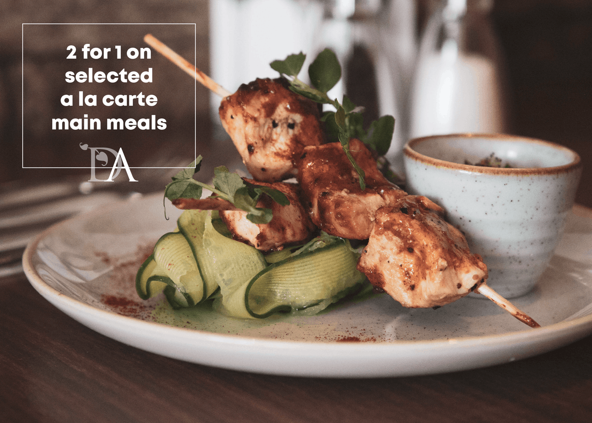 TheDAHotel's tweet photo. 2 for 1 EVERY Monday and Tuesday on selected A La Carte main meals from our new menu from £12🍜 Vouchers available here: https://t.co/GnXyUulb7V https://t.co/cdywmmD4my