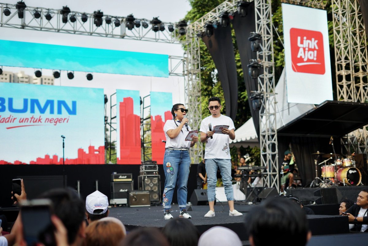 Opening sebelum Grand Launching #LinkAja dihadiri oleh seluruh perwakilan BUMN
#BUMNHadirUntukNegeri