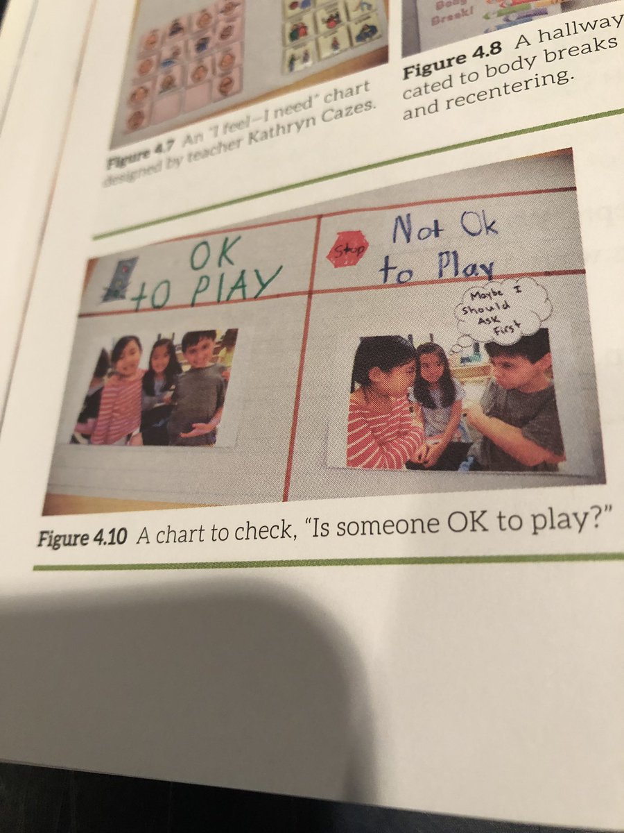 Ch 4 takeaway #purposefulplay  Empathy is ability to feel what another person is feeling COMBINED w/ ability to take on another’s perspective. Teach Ss to see faces that may not be having fun; check in; ask “Are you ok? What do you need?” Ss must interact.  #pikeroadway