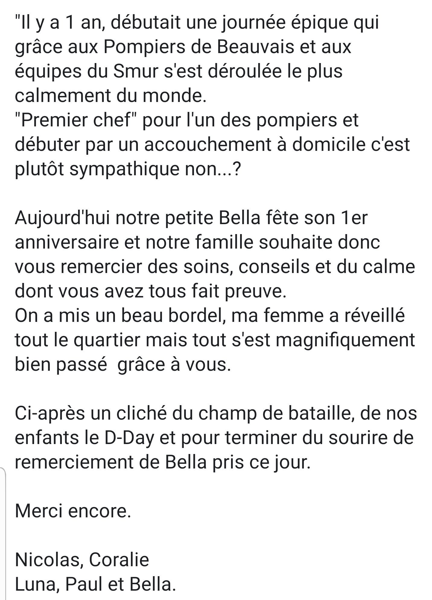 Sdis De L Oise Tousmobilises Un Bien Beau Message De Remerciement Aux Sapeurs Pompiers De Beauvais Sdis De L Oise Tousmobilises Un Bien Beau Message De Remerciement Aux Sapeurs Pompiers De Beauvais