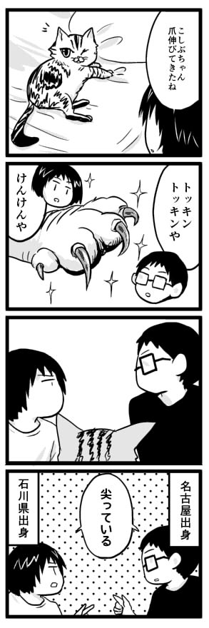 『ウインクこしぶちゃん』猫日記②発覚する方言 