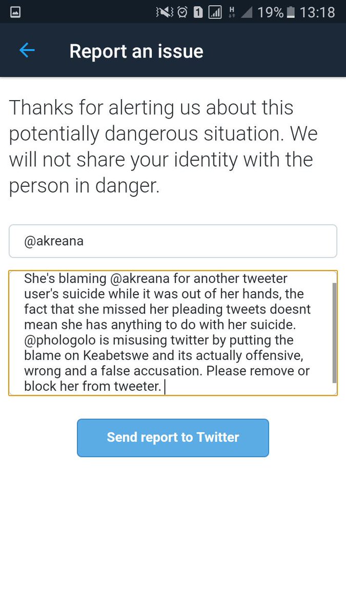 Rakgadi0's tweet photo. Let's support @akreana_ by reporting @Phologo_M..... Her recent tweet of blaming Kea for Kerry's death is truly wrong and offensive.... Instead of moaning the poor chick and helping each other, she's fishing for retweets n likes with such a traumatic experience

#Kerry
#RIPKerry https://t.co/TmEiU7Kneh