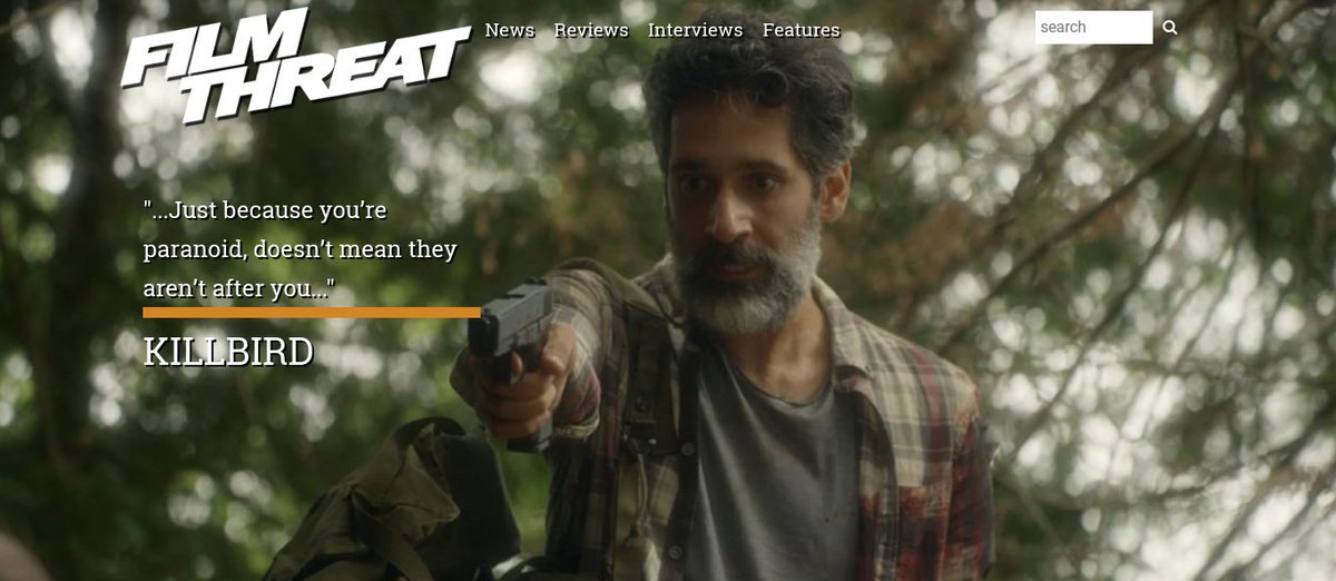 FilmThreat's tweet photo. "It would be easy to write off Riad as a garden-variety lunatic…" Bradley Gibson is kept guessing all the way through Killbird.
https://t.co/QMCoB3wezp #SupportIndieFilm #Thriller #Killbird https://t.co/vJ06bMdVFT