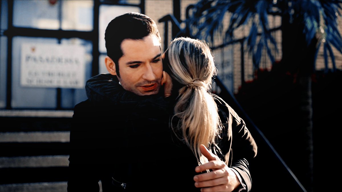 SHE WAS SO WORRIED FOR HIM. AND WAS SO HAPPY TO KNOW HE'S ALRIGHT.  #Lucifer (2x12)