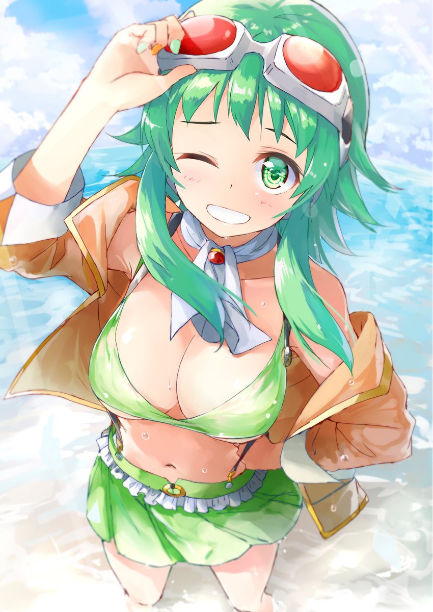 GUMI 「「海開きにはちょっと早かったねー」なGUMIさん 」|大堂(daidou)のイラスト