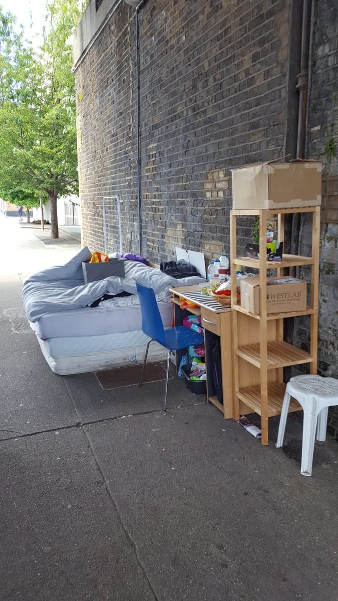 This is Amelia street - opposite police station- SE17 ... the sleeper is a woman in her 50’s... not sure how this has become a norm? She s been here for weeks! <a href="/coyleneil/">Neil Coyle</a>