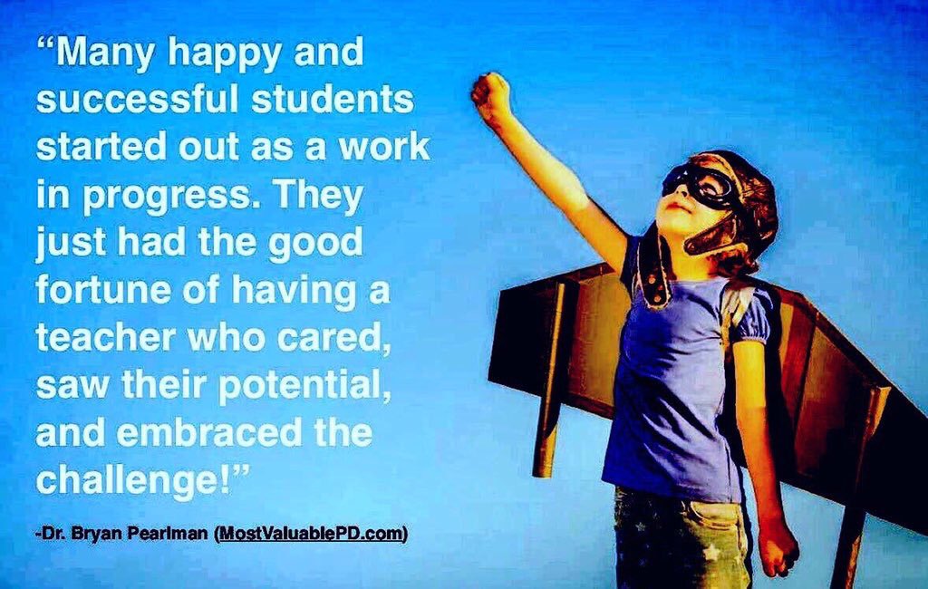 “Many happy and successful students started out as a work in progress. They just had the good fortune of having a teacher who cared, saw their potential and embraced the challenge!” <a href="/drp_principal/">Dr. Bryan Pearlman #MaslowBeforeBloom</a>
#whateverittakesforkids
#maslowebeforebloom