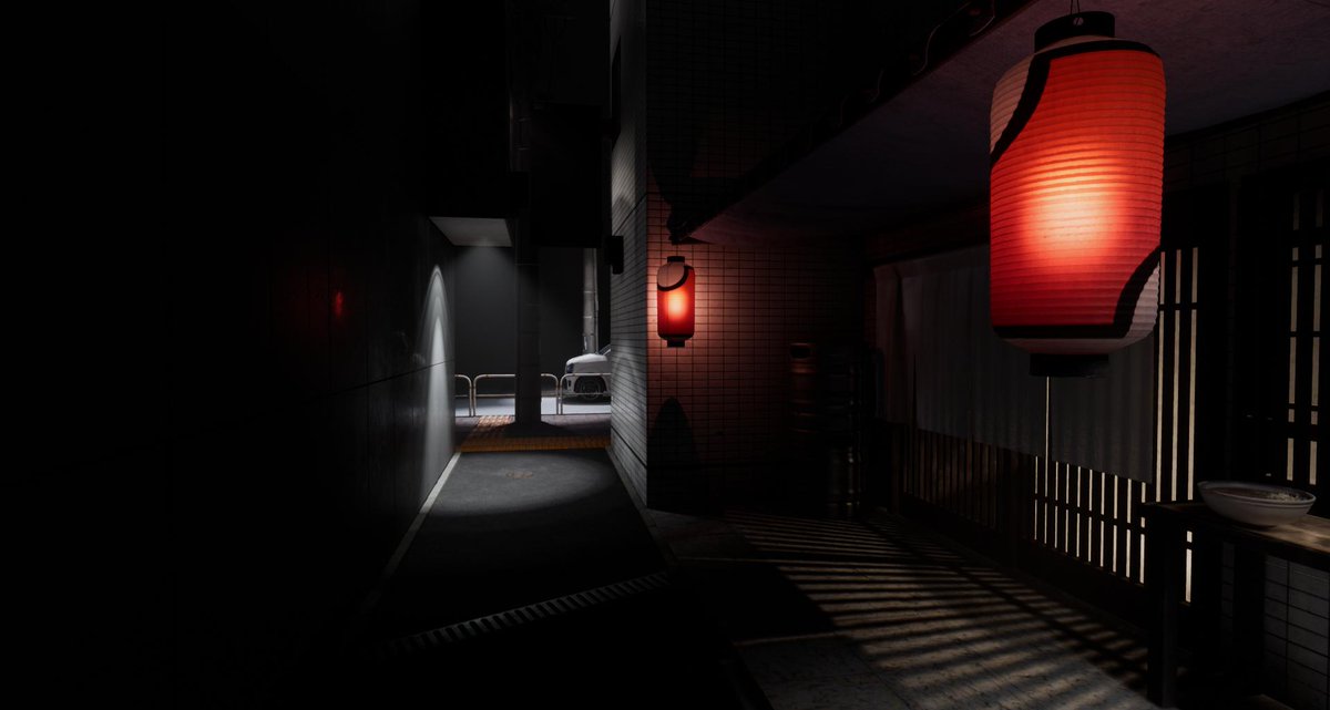 Pixenalws's tweet photo. Now contains 20% more car. Excuse the lightmaps, they're still a bit yuck. https://t.co/O0wsMbQLAO