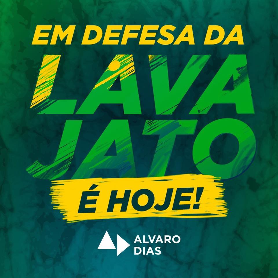 PodemosSenado's tweet photo. Senador Alvaro Dias, Líder do Podermos, afirma: "Hoje é dia de ir pra rua e defender a Lava Jato e o juiz Sérgio Moro!!!"
🇧🇷
#EuApoioMoro #SomosTodosLavaJato 
#BrasilNasRuas #PodemosnoSenado https://t.co/lPLhJBMzT7