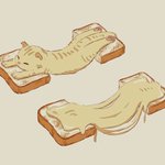 ネコの伸びがかわいすぎる!まるで伸びるチーズのようだ!