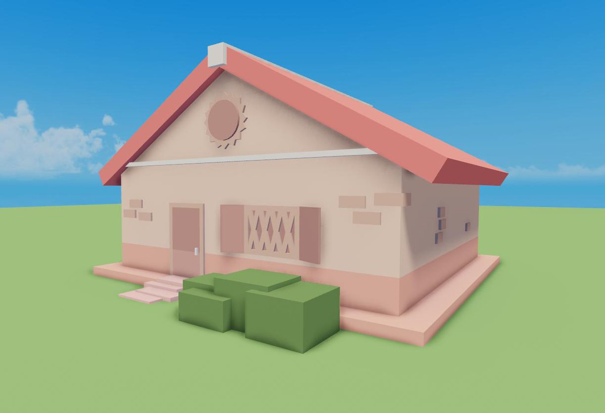 Elttob On Twitter I M Getting The Hang Of Building Now Here S My Second Ever Creation A Nice Lowpoly House 3c How Did I Do Roblox Robloxdev Https T Co Tnfv3ttepx - hut roblox