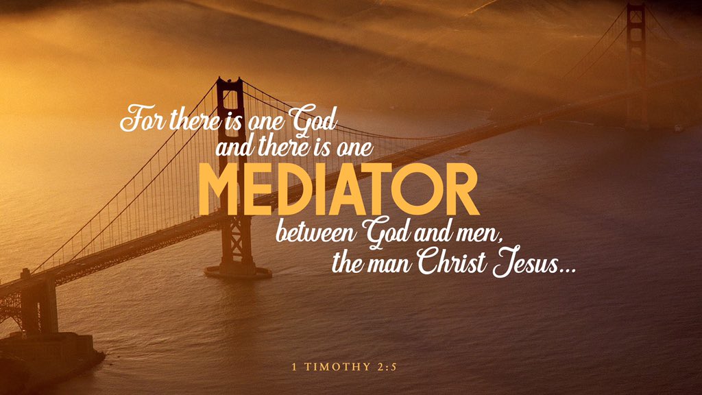 markalanpowell's tweet photo. “For there is one God, and there is one mediator between God and men, the man Christ Jesus...” 
(1 Timothy 2:5) https://t.co/4b1h9WaPPS