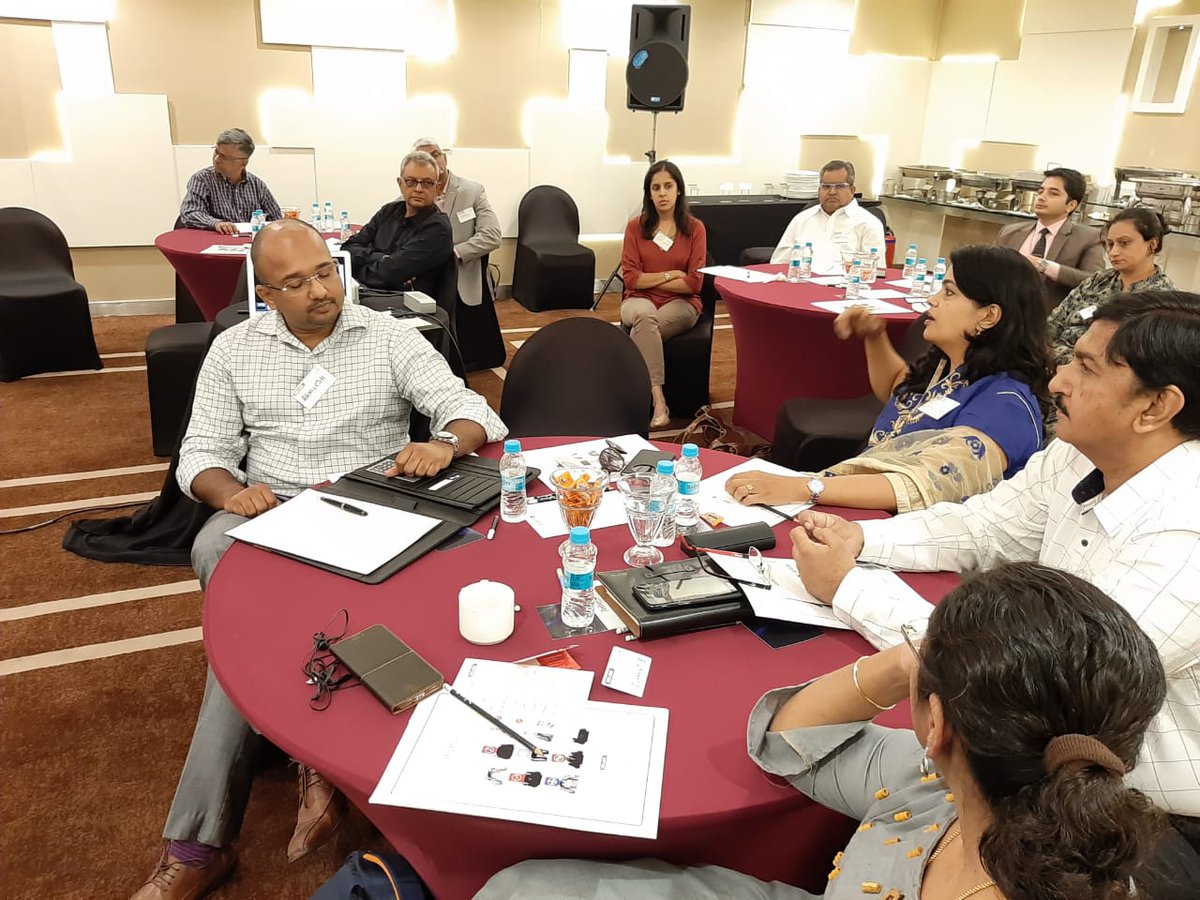 PrePearlIN's tweet photo. Belbin Roundtable in #bengaluru led by Leslie Dsouza @SteveCorrea1122 @pearl_dsouza1 dialogues on excitement and challenges of #talentmanagent and #belbin being able to address and shape #change @BelbinTeamRoles https://t.co/5FkIp7JRSs