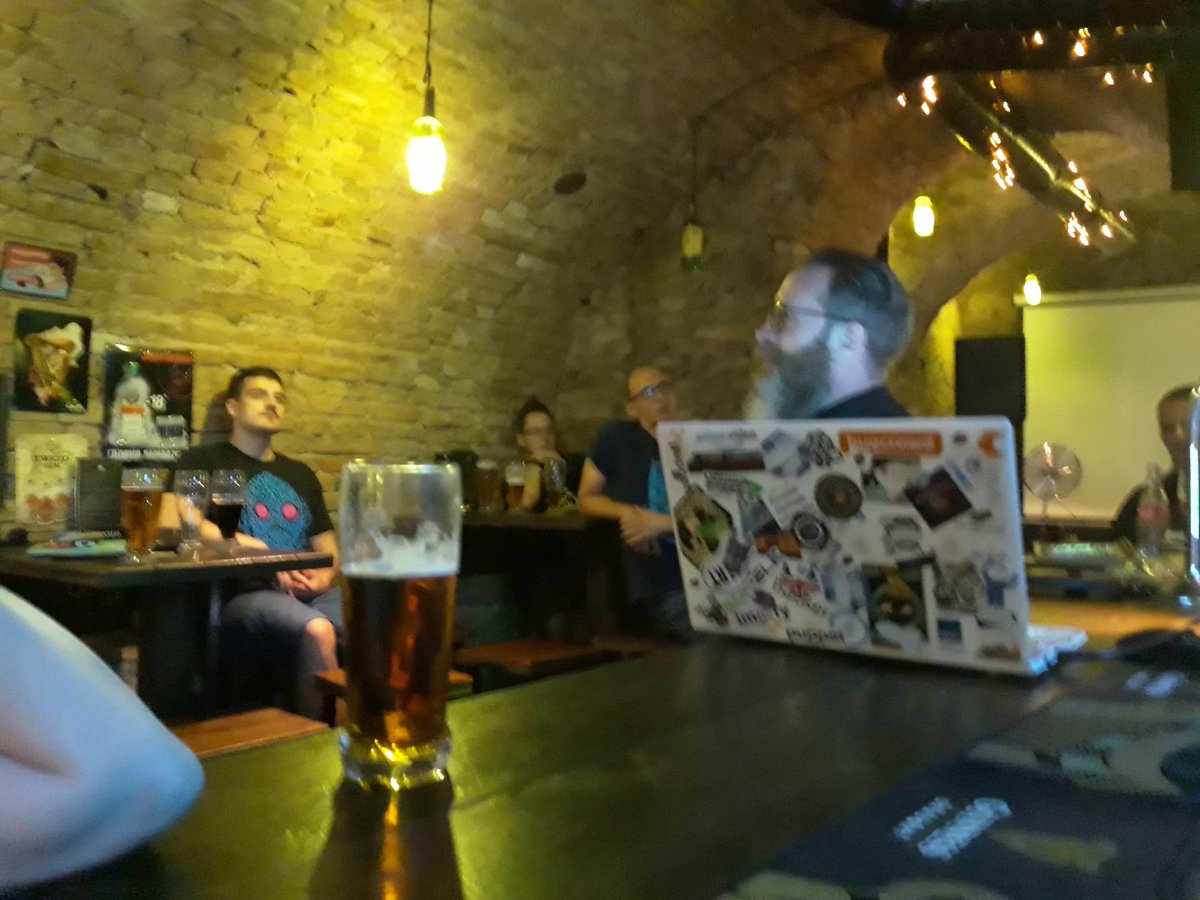 BSidesBA's tweet photo. The first ever #BSidesBA happened yesterday. Huge shoutout to our last minute #sponsors @th4ts3cur1ty for taking care of the bar tab!!! All honorouble mentions will follow in the comments. @SecurityBSides #infosec #CyberSecurity #hackeradventures #Slovakia #bratislava /1of2 https://t.co/zTLHDUQz4L